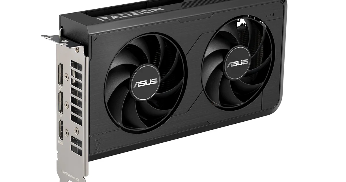 ASUS、Radeon RX 9050搭載グラフィックスカード「DUAL-RX9050-O8G」を発売