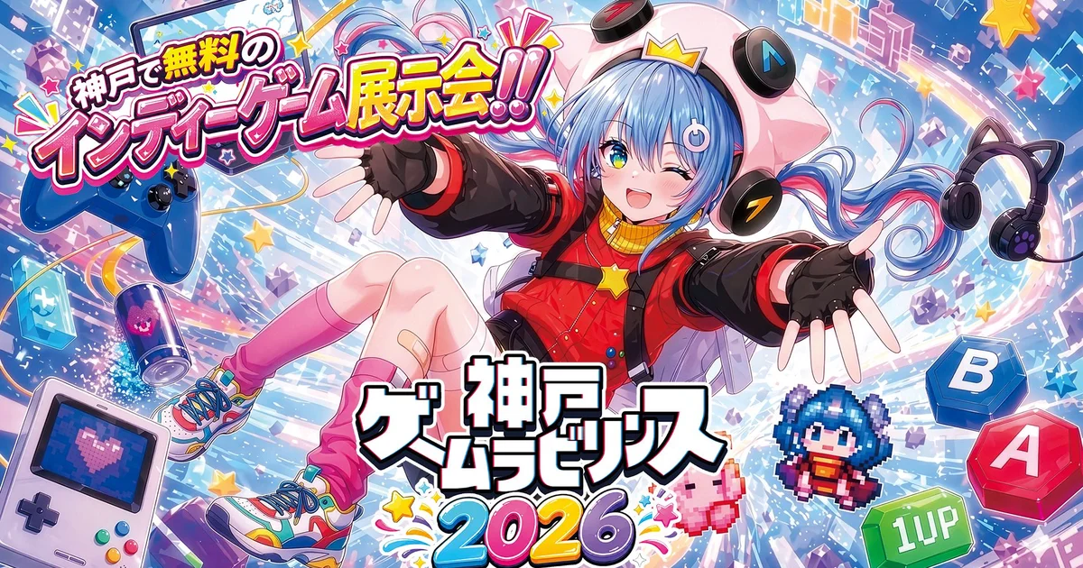 インディーゲーム展示イベント『神戸ゲームラビリンス2026』が2026年11月21日に開催