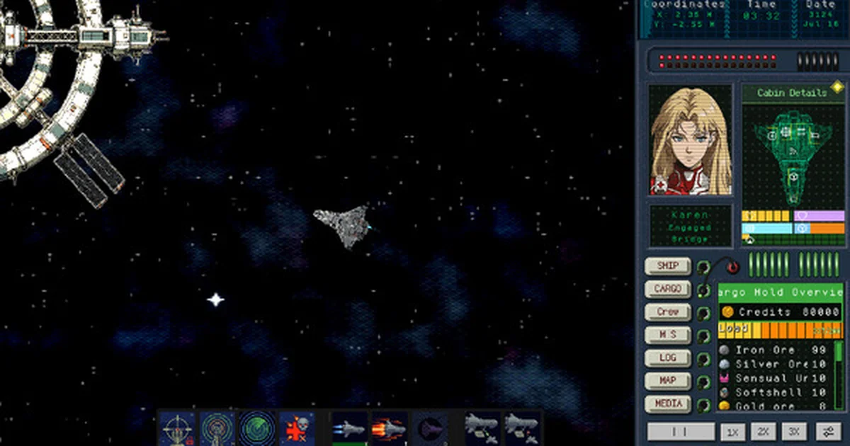 2DのSFサンドボックスRPG『Kuiper Wanderer』が発表。レトロPC風のグラフィックでロボや宇宙船をカスタマイズ