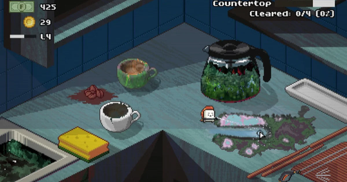 にぎり寿司が高圧洗浄機でカビ退治『モルドワッシャー』Steam配信開始